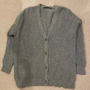Jenni Kayne Gray Cashmere Cocoon Cardigan